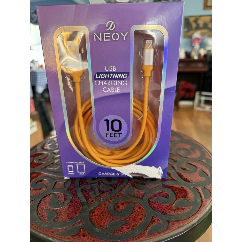Neoy USB Charging Cable , 10 Feet Long , For Old iPhones‎